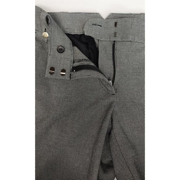 Loft Marisa Straight-Leg Petite Herringbone Pattern Black Dress Pants Size 6P - Picture 3 of 7